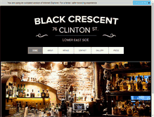 Tablet Screenshot of blackcrescentnyc.com